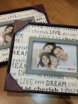 Jumbo photo frames 10 x 15cm set of 2 new