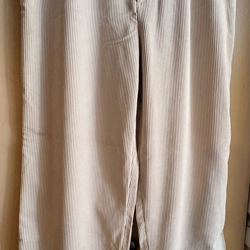 Beige corduroy pants H&M Large like new