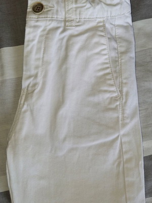 Zara Kids White Summer Cotton Pants Size 116cm 6 Years Like New