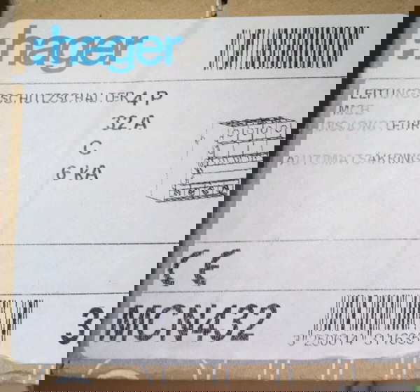 HAGER 4Χ32Α Αυτόματη ασφάλεια