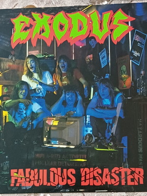 Exodus Fabulous Disaster LP like new, metal, 1989 European edition