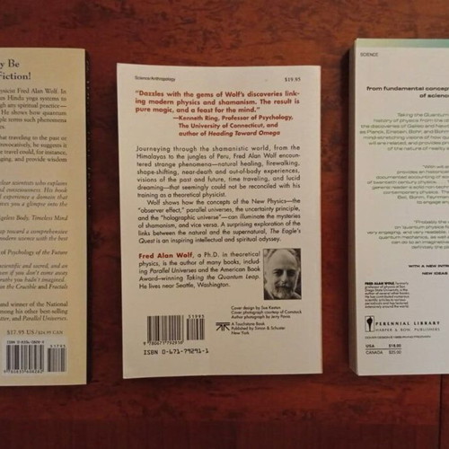 Fred Alan Wolf Collection of 8 Books on Quantum Physics and Consciousness like new