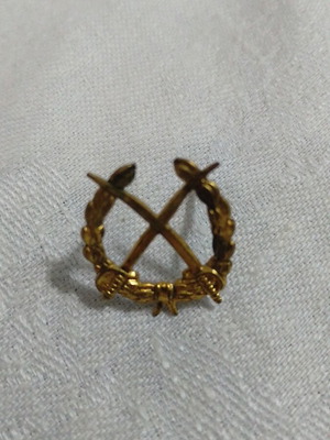 Metal armored insignia used, 1980s