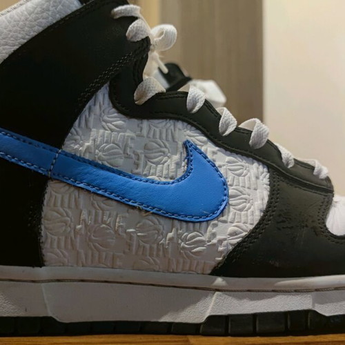 Nike Dunk sneakers like new, white-black-blue, size 42.5