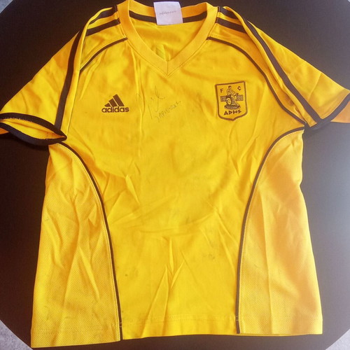 Aris Thessaloniki Signed Charisteas Jersey used XXXS