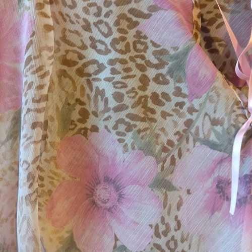 Mat floral tunic set 80cm with pink top