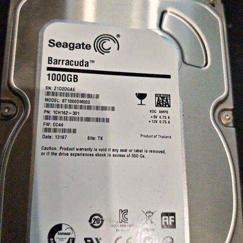 Seagate 1 TB used, functional
