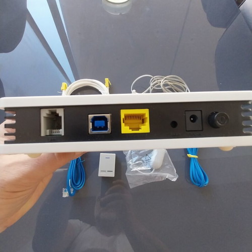 Sagem router with accessories and cables