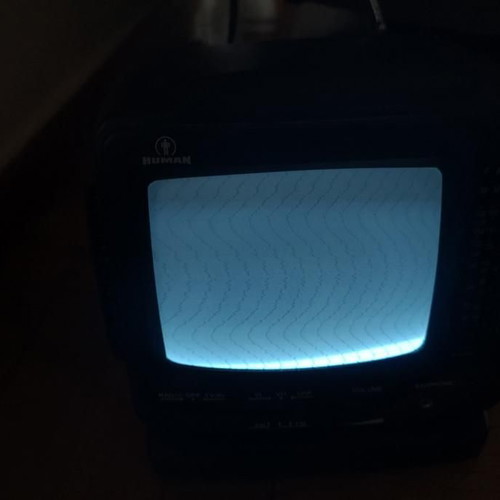 Vintage Human TV-Radio used, black