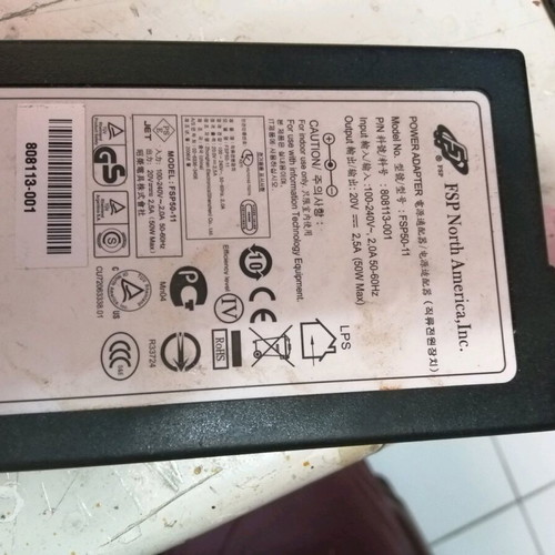 Τροφοδοτικό FSP Model FSP50-11 20V 2.5A σαν καινούργιο