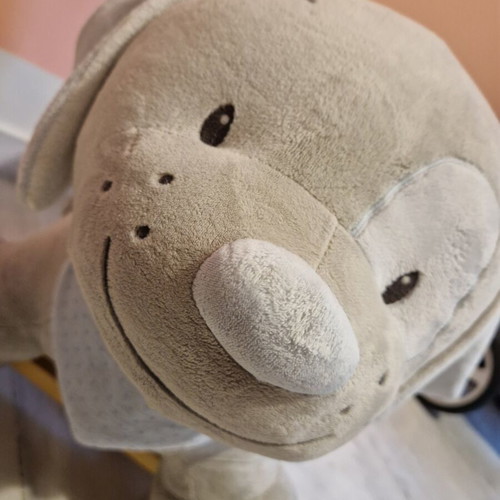 Rocking dog plush toy like new