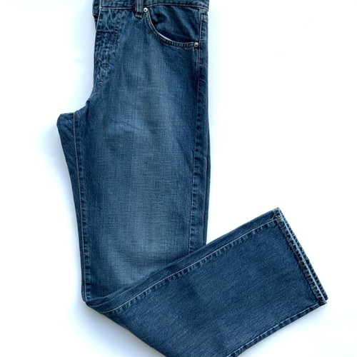 Hugo Boss Texas men's jeans used, straight fit, blue, size W34 L34