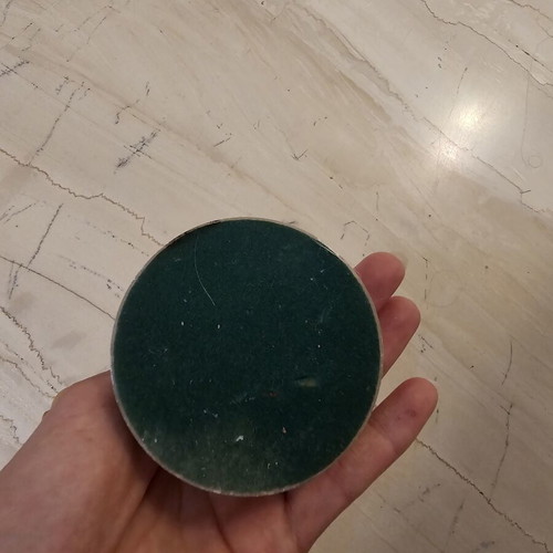 Candlestick like new, decorative metal and marble