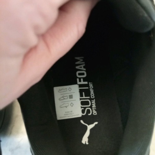 Puma black athletic shoes size 40.5 new