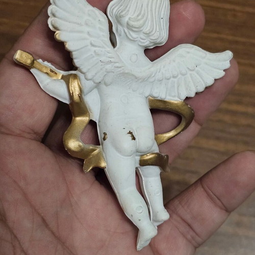 Decorative Angel used with fabric string for hanging