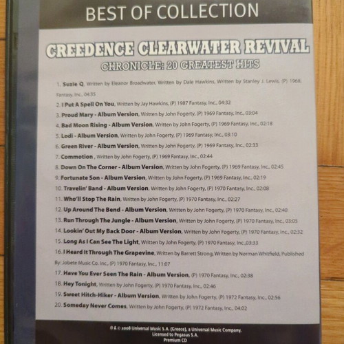 Best of Collection 2 CD The Velvet Underground and Creedence Clearwater Revival like new