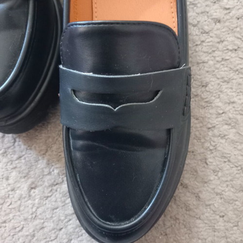Loafers women's shoes size 36 black like new