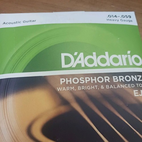 D'Addario EJ 18 acoustic guitar strings new, phosphor bronze 014-059