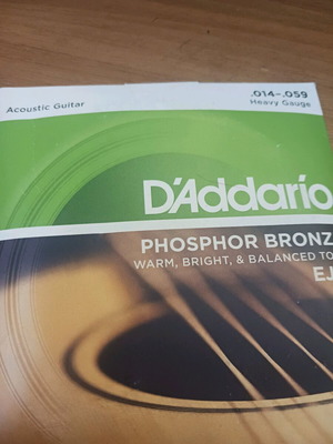 D'Addario EJ 18 χορδές ακουστικής κιθάρας καινούργιο, phosphor bronze 014-059