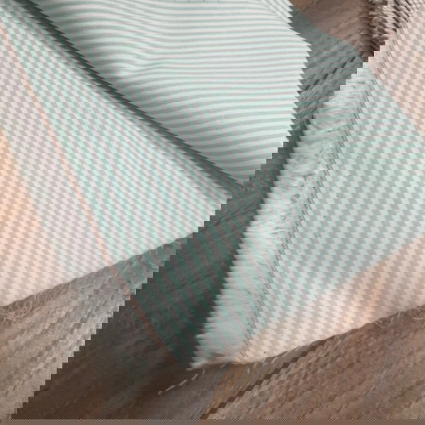 ύφασμα ριγέ  0.50 x 1.50 μέντα