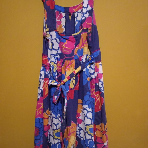 Next floral midi dress XL UK 14 100% cotton like new