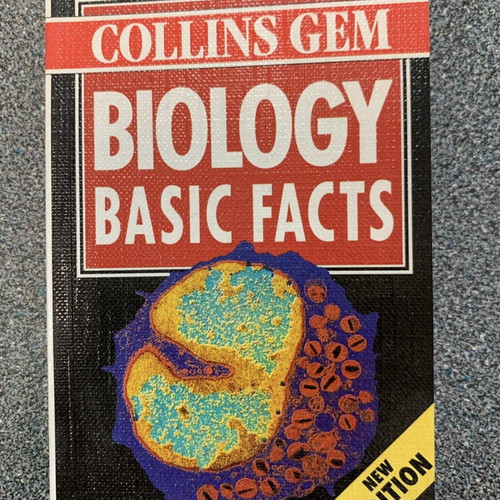 Biology Basic Facts Collins Gem book new, English