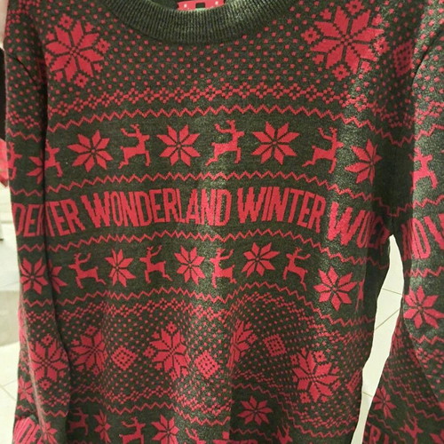 Tezenis men's sweater new with Christmas motif gray XL XXL