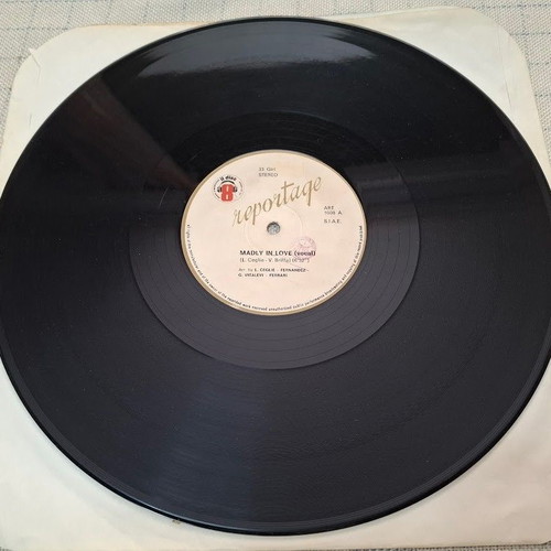 Reportage Madly In Love 12' vinyl used, electronic