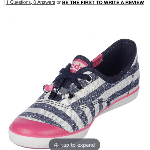 Keds Kids Champion K sneakers size 29 new, blue and pink