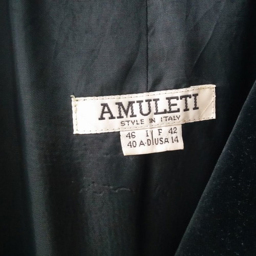 Mariella Burani Amuleti vintage jacket used, black, size M