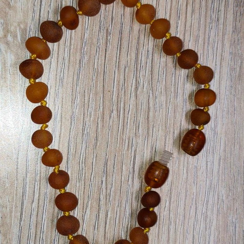 Authentic Baltic Amber Bracelet 20cm like new, brown