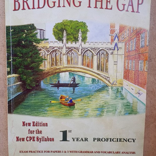 Bridging the Gap book used, English language learning