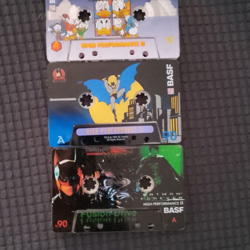 Batman Donald Duck BASF High Performance II cassette tapes used, 1995 collection