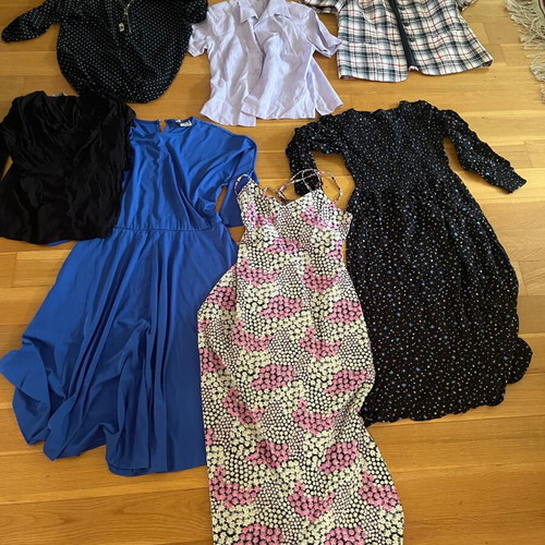 Women's clothing set used, 8 pieces with vintage items