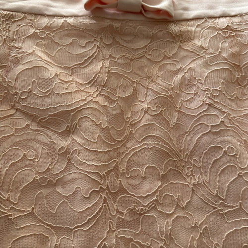 Depolo lace skirt with lining, size XL, pink
