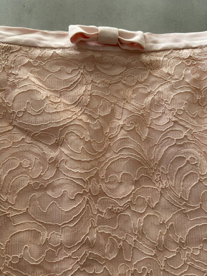 Depolo lace skirt with lining, size XL, pink
