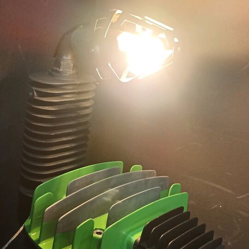 Handmade lamp made of aluminum, custom order