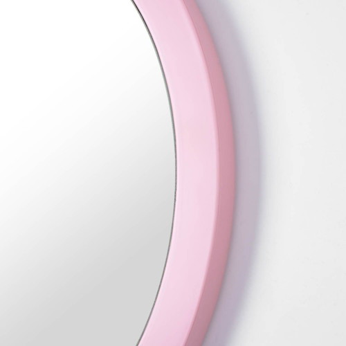 Wall Mirror Crown Pink new with Wooden Frame