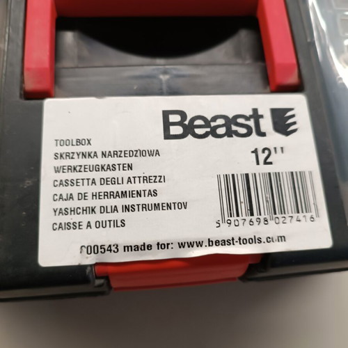 Beast 12" Toolbox new 31x14x17 cm