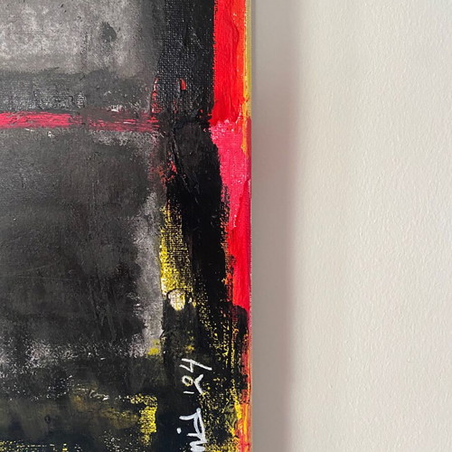 Modern handmade painting 70x90 cm like new