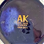  AK Διακοσμητικό Βαζάκι 24K Gold Hand made Greece #00663