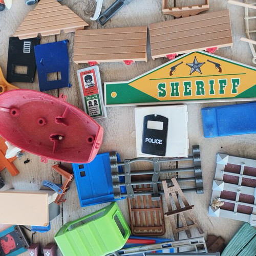 Playmobil κανόνια, βαλλίστρες, πανιά, έπιπλα και άλλα σαν καινούργιο