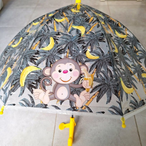 Children's umbrella new with monkey design 65 cm