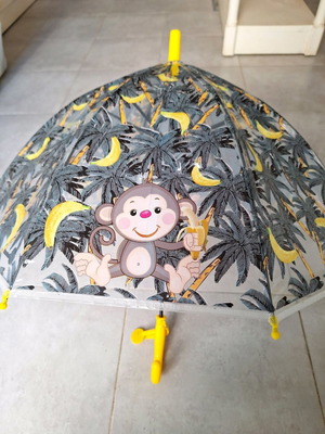 Children's umbrella new with monkey design 65 cm