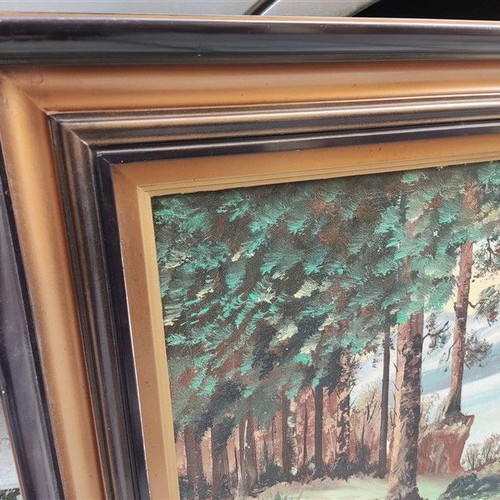Signed oil painting used 100x62 on canvas Koumaridis 1979