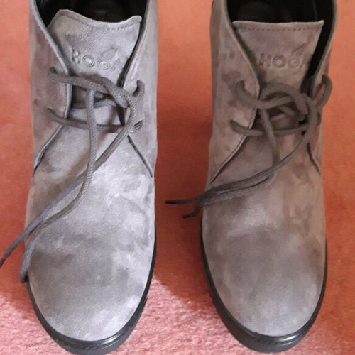 Hogan shoes grey suede like new, size 37