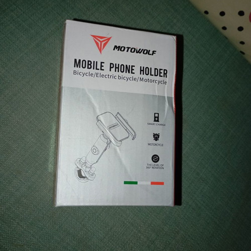 Motowolf Motorcycle Phone Holder with Adjustable Arm and Charging