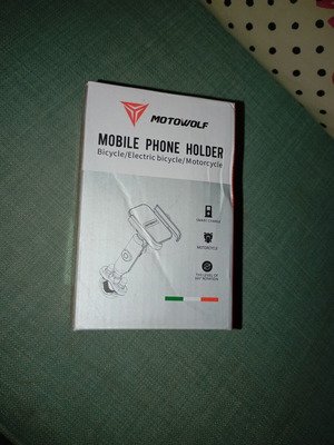 Motowolf Motorcycle Phone Holder with Adjustable Arm and Charging