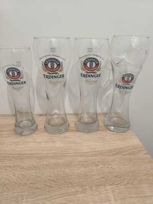 Ποτήρια μπύρας Erdinger σετ 4, καινούργια