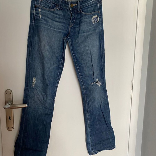 Gap jeans with rips used, size 25, blue
